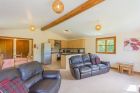 Yorkshire log cabin with hot tub, pet friendly.